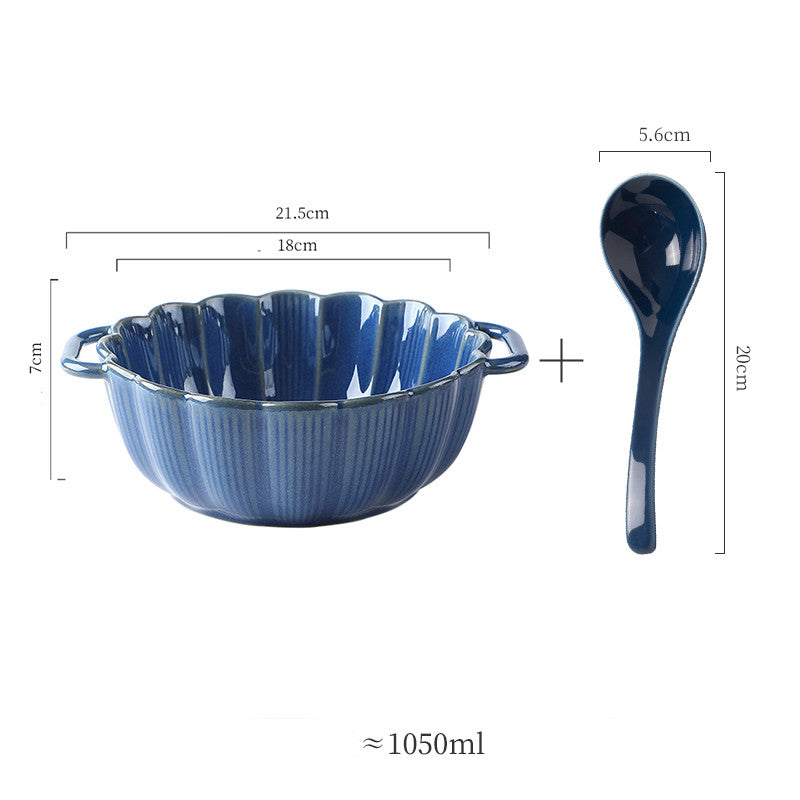 Ceramic Binaural Baked Rice Bow
