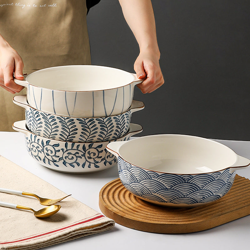 Ceramic Binaural Baked Rice Bow