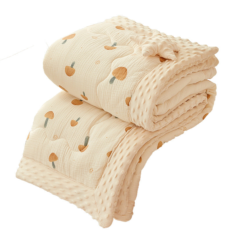 Wrinkle Yarn Bean Quilt Cotton Gauze