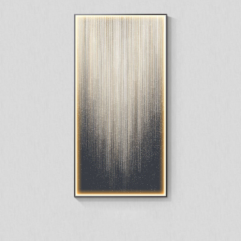 Modern Light Luxury Wall Abstract With Light Hanging Picture