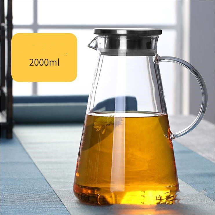 Transparent Thickened And Large-capacity Glass Teapot