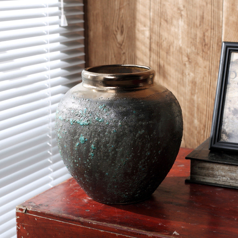 New Chinese Bronze Minimalist Stoneware Vase