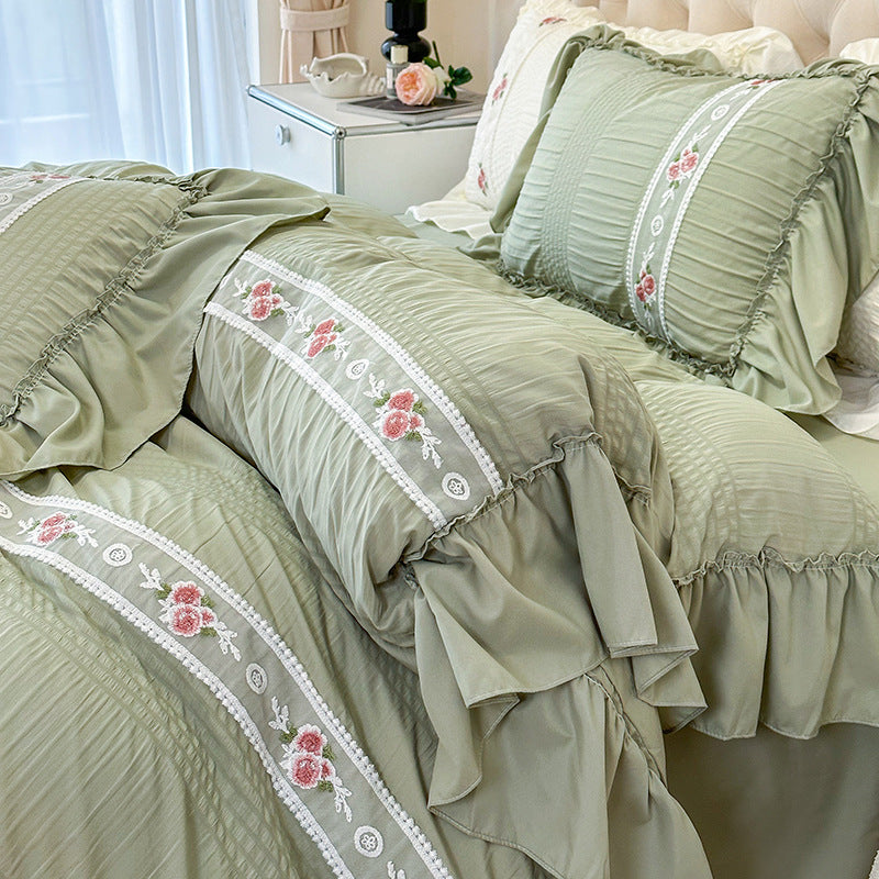 Four Seasons Seersucker Washed Cotton Bed Four-piece Set