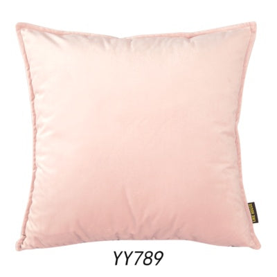 Solid color velvet pillow velvet