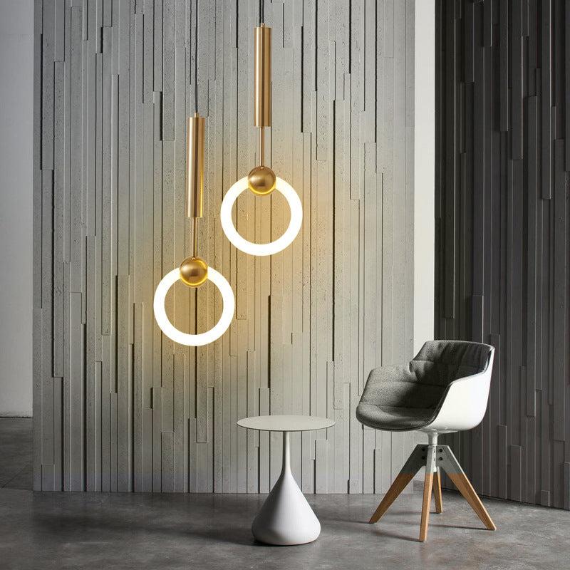Bedroom Bedside Nordic Modern Minimalist Hanging Line Lamp