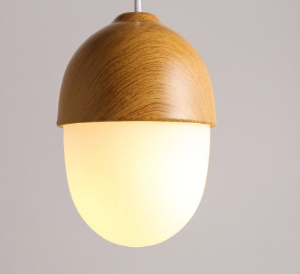 Modern Minimalist Wood-like Nut Chandelier