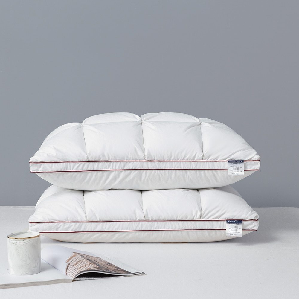 White goose down pillow