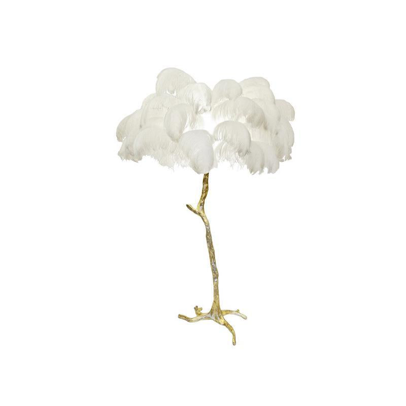 Feather Floor Lamp Decoration Of Classical English Villa