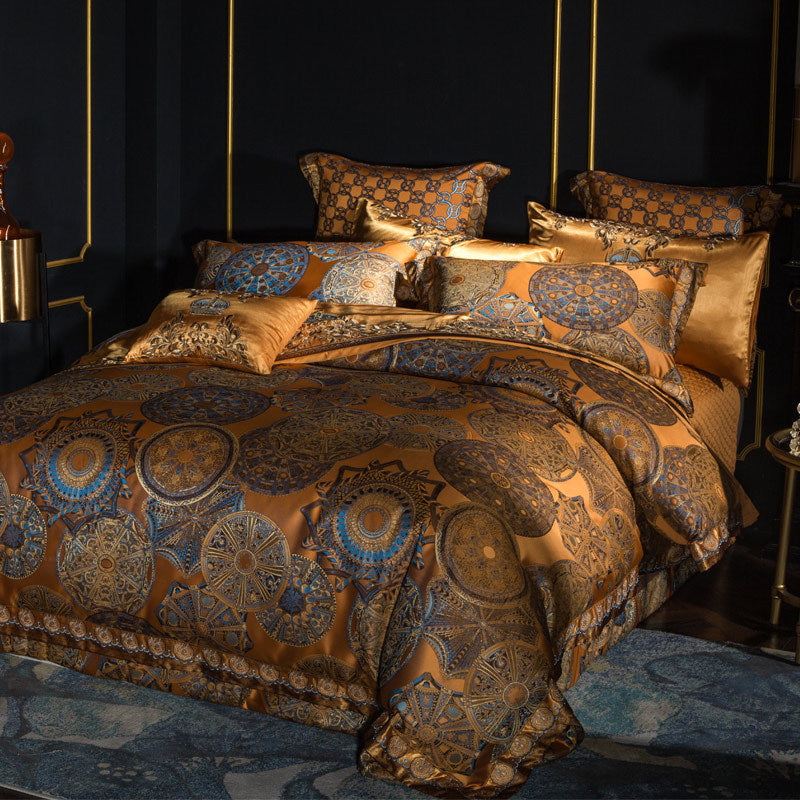 Model Room Luxury Embroidery Villa Four-piece Set European Court Bedding
