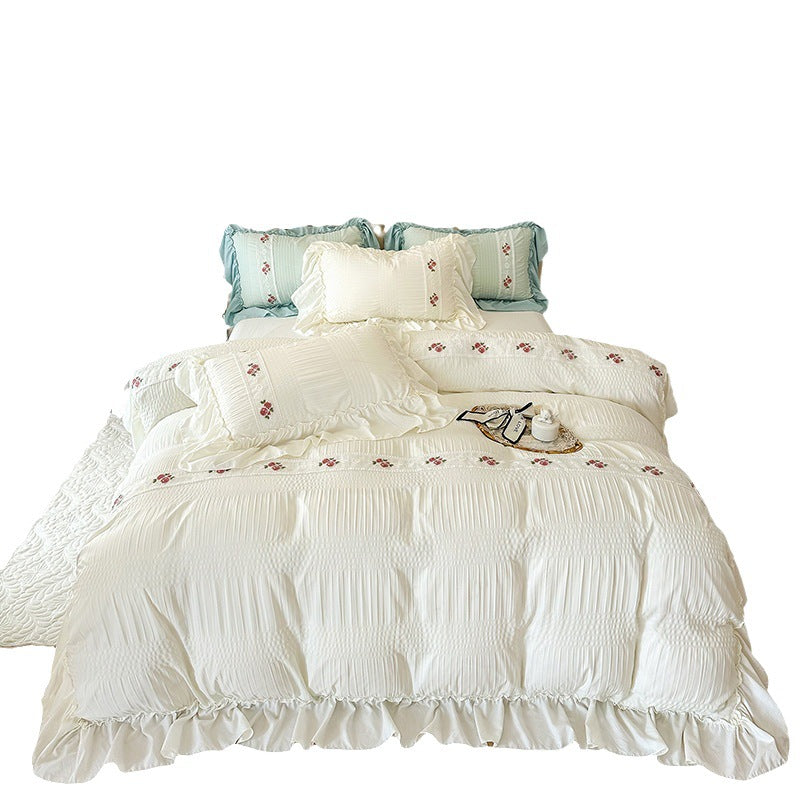 Four Seasons Seersucker Washed Cotton Bed Four-piece Set