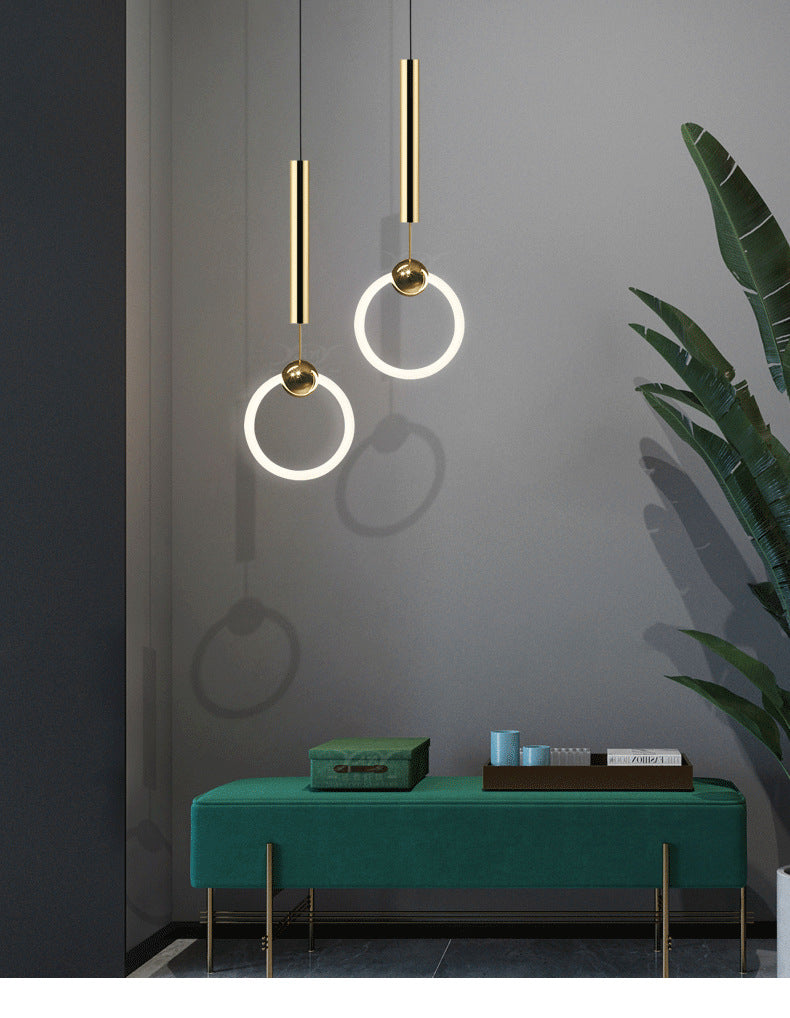 Bedroom Bedside Nordic Modern Minimalist Hanging Line Lamp