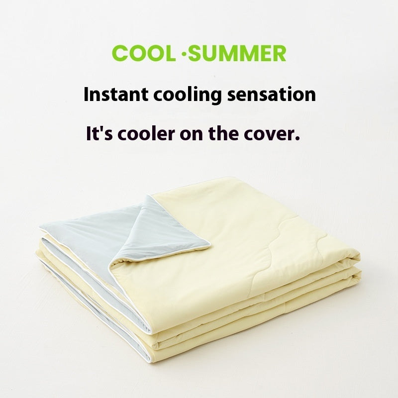 Solid Color AB Version Summer Cool Feeling Thin Duvet Washable